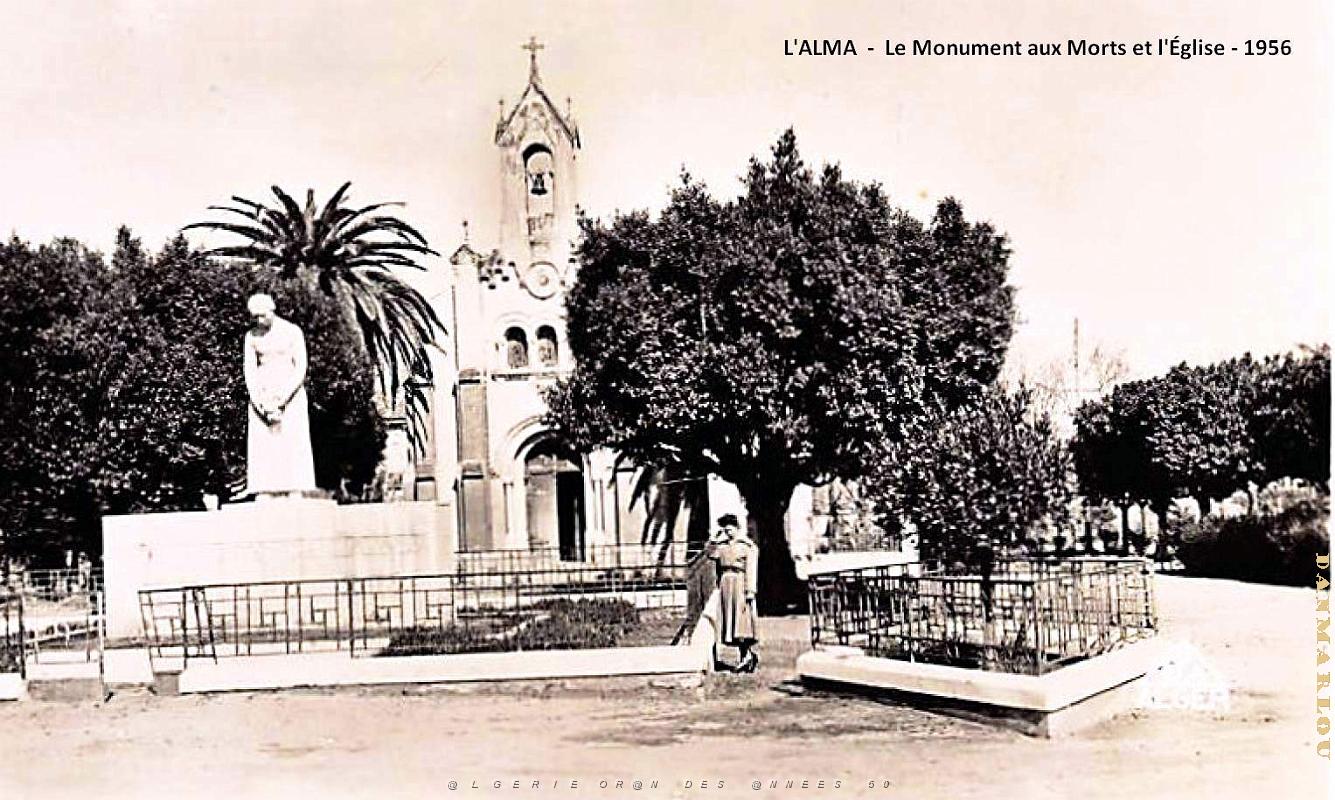 L'Alma - Monument aux Morts et Eglise - 1956.jpg
